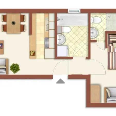 아파트 Ankerplatz In Zentraler Lage