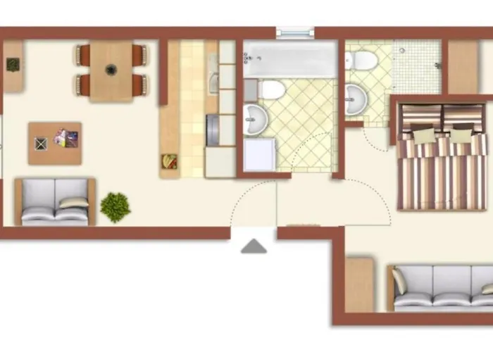Apartmán Ankerplatz In Zentraler Lage